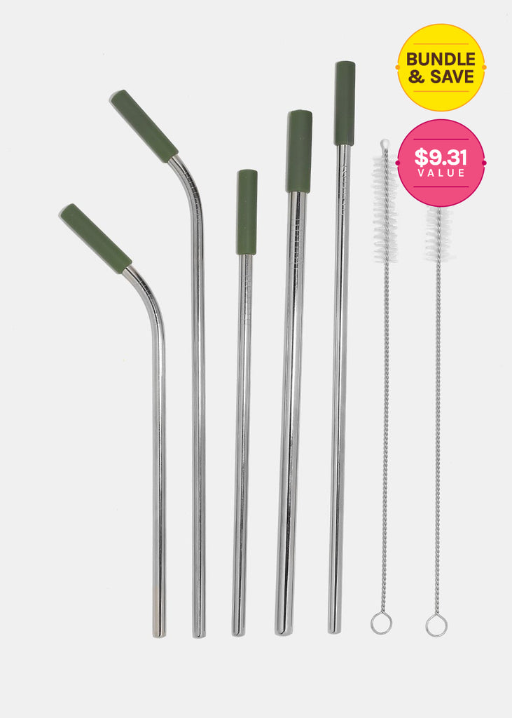 ReUse-able Straw 5-Piece Set + 2 Brushes  SALE - Shop Miss A
