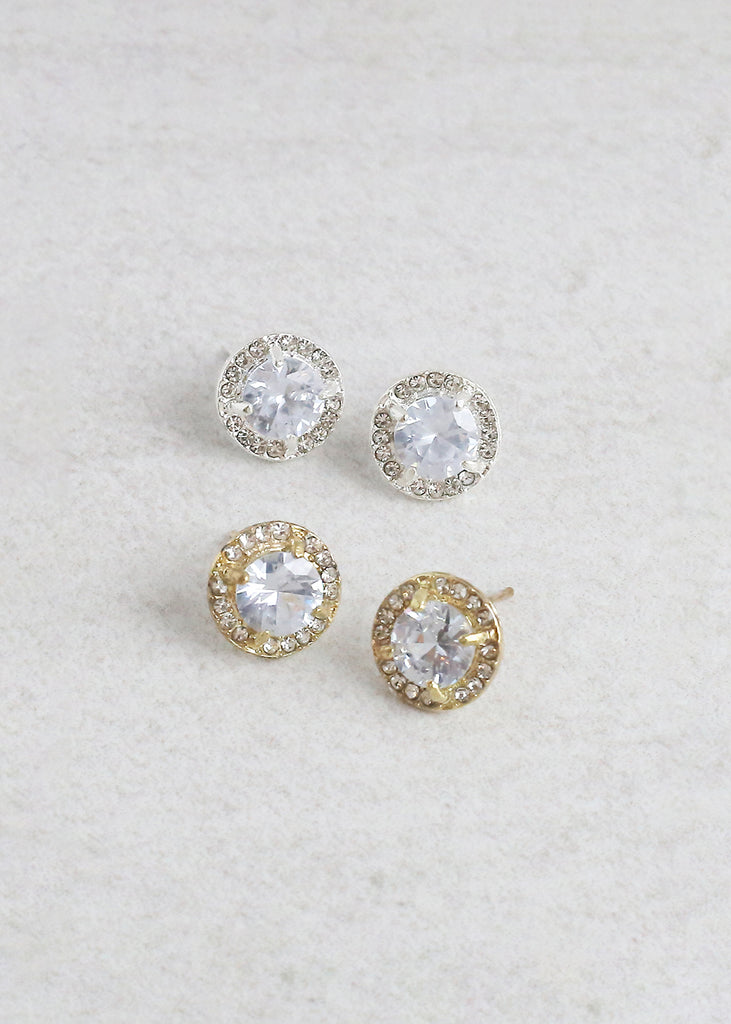 Dazzling Round Earrings  JEWELRY - Shop Miss A