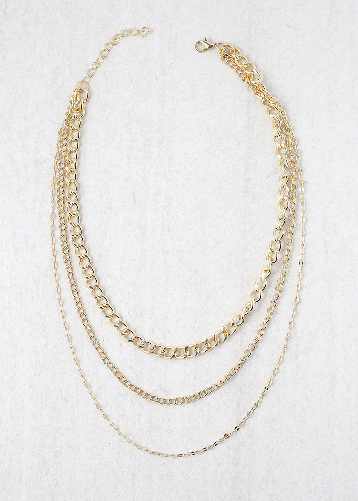 3-Layered Chain Necklace  JEWELRY - Shop Miss A