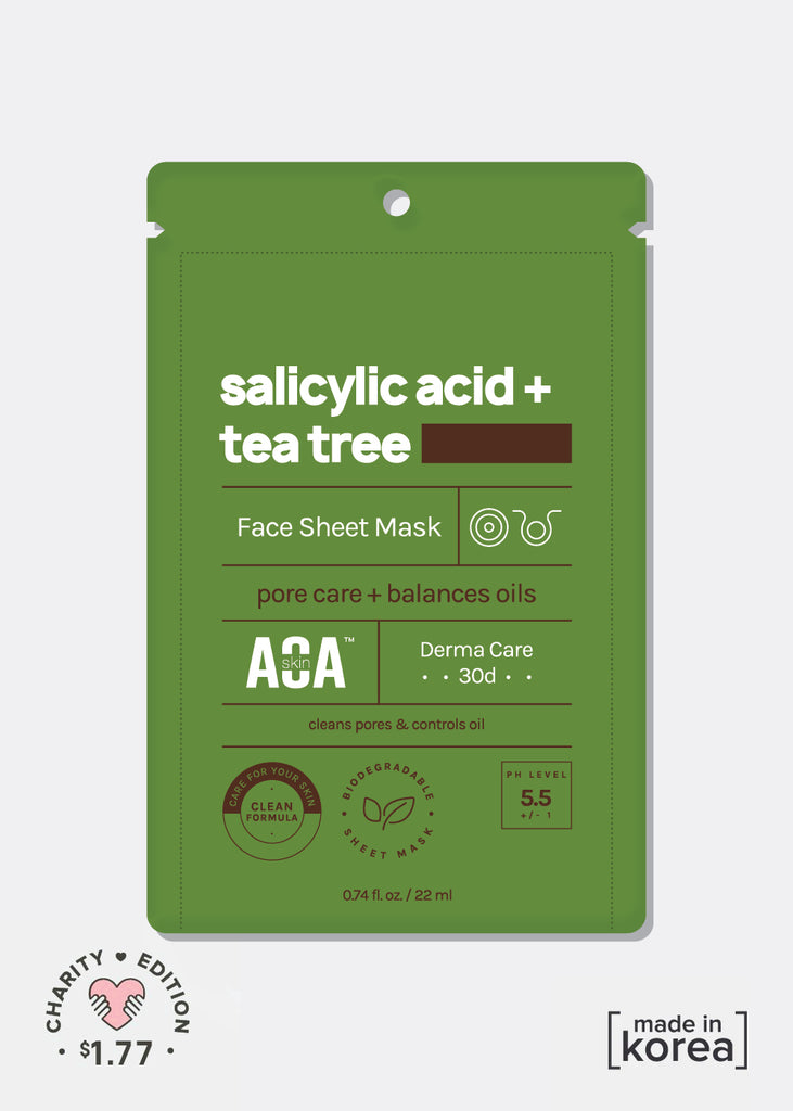 AOA Skin Salicylic Acid + Tea Tree Sheet Mask  COSMETICS - Shop Miss A
