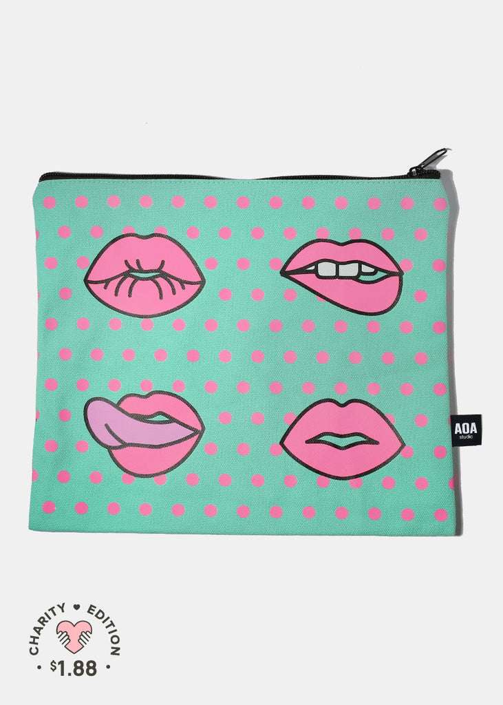 A+ Large Canvas Bag - Modern Lips  COSMETICS - Shop Miss A
